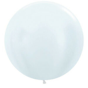 betallic 24" pearl white balloons