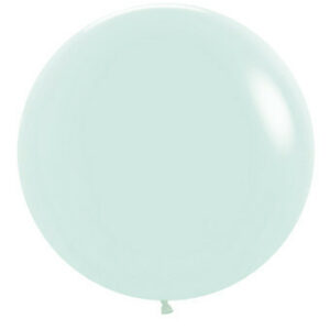 matte green balloons, betallic matte green