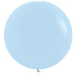 pastel matte blue sempertex pastel latte blue 24" balloons