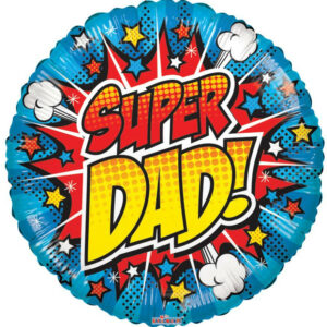 18" Super Dad Helium Foil Balloon (5 Pack) #86122