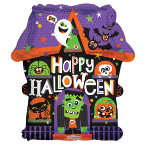 halloween haunted house balloons