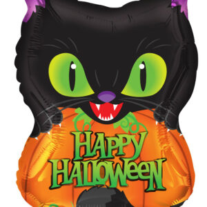 halloween scary cat balloons