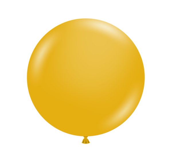 mustard balloons, tuf tex balloons