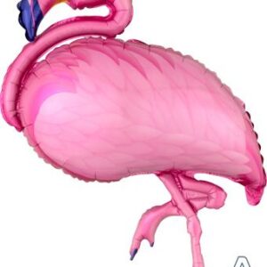35" Large Flamingo Shape Helium Foil Balloon 1ct #11236