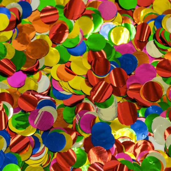 metallic confetti