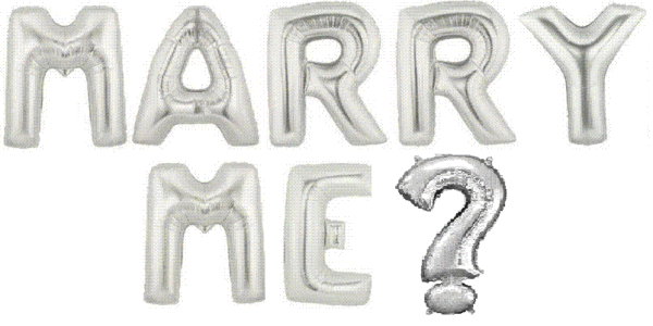 marriage proposal balloons