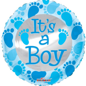 baby boy foot prints blue