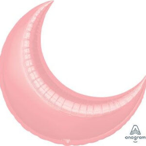 large pastel pink moon shape