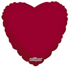 burgundy heart foil