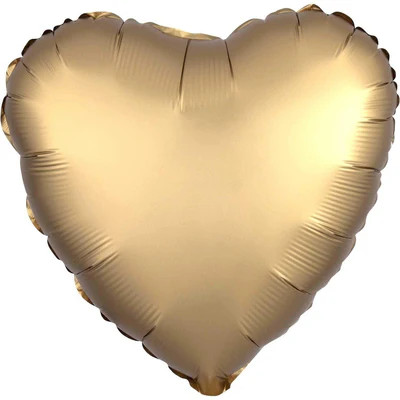 matte/ satin gold heart foil