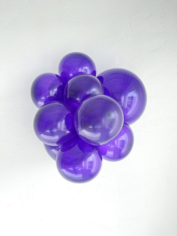 11" Tuf-Tex Crystal Purple See Through Latex Balloons 100ct #10017 - Image 2