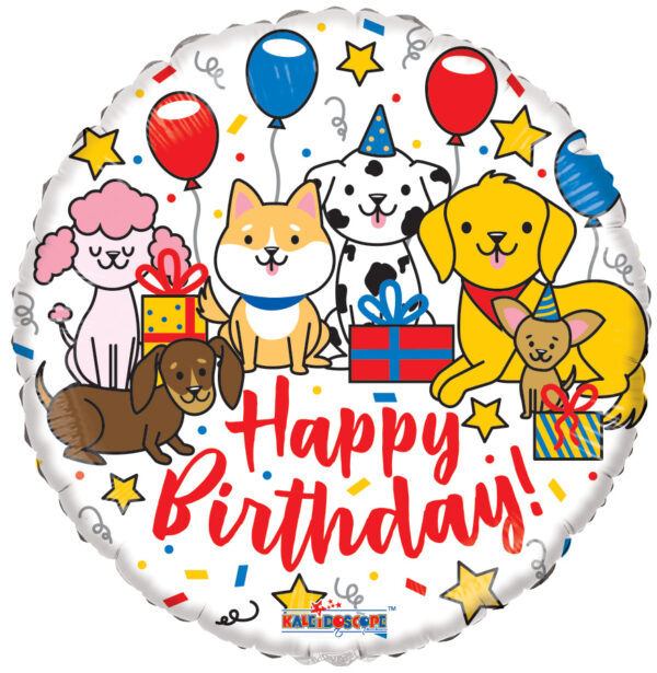 18"Happy Birthday Pets Helium Foil Balloon (5 Pack) #16808