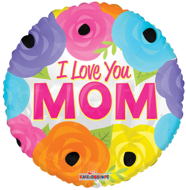 9" Mini I Love You Mom Flowers Air Fill Only (5 PACK) #84267-09