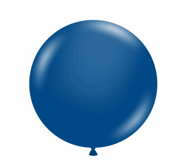 36" Tuf Tex Crystal Sapphire Blue Round Latex Balloon 1ct #3618