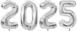 16" Mini Silver # 2025 Set Balloon Air Fill Only #2025-Silver