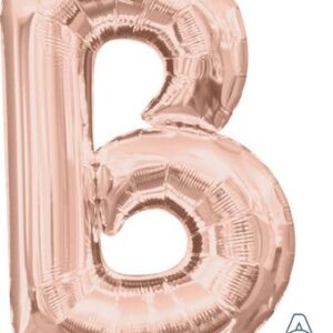 16" Mini Rose Gold Letter B Balloon Self Sealing #37453