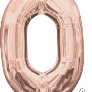 16" Mini Rose Gold # 0 Balloon Air Fill Only #37485