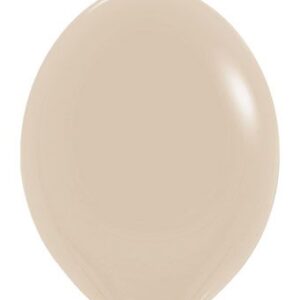 6" Link-O-Loon Sempertex White Sand Latex Balloons 50 Bag #54461