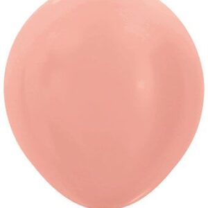 18" Sempertex Metallic Rose Gold Latex Balloons 25ct #55099