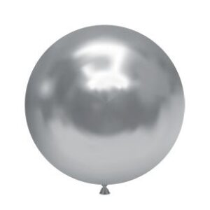24" Tuf Tex Effects Silvery Latex Balloons 1ct #2472
