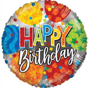 9" Mini Happy Birthday Balloons Air Fill Only Foil Balloon (5 PACK) #16210-09