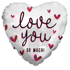 9" Love You So Much Script Air Fill Only Foil Balloon (5 Pack) #16416-09