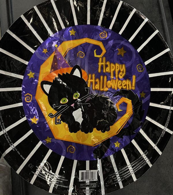 18" Happy Halloween Cat Helium Foil Balloon (5 PACK) #88046
